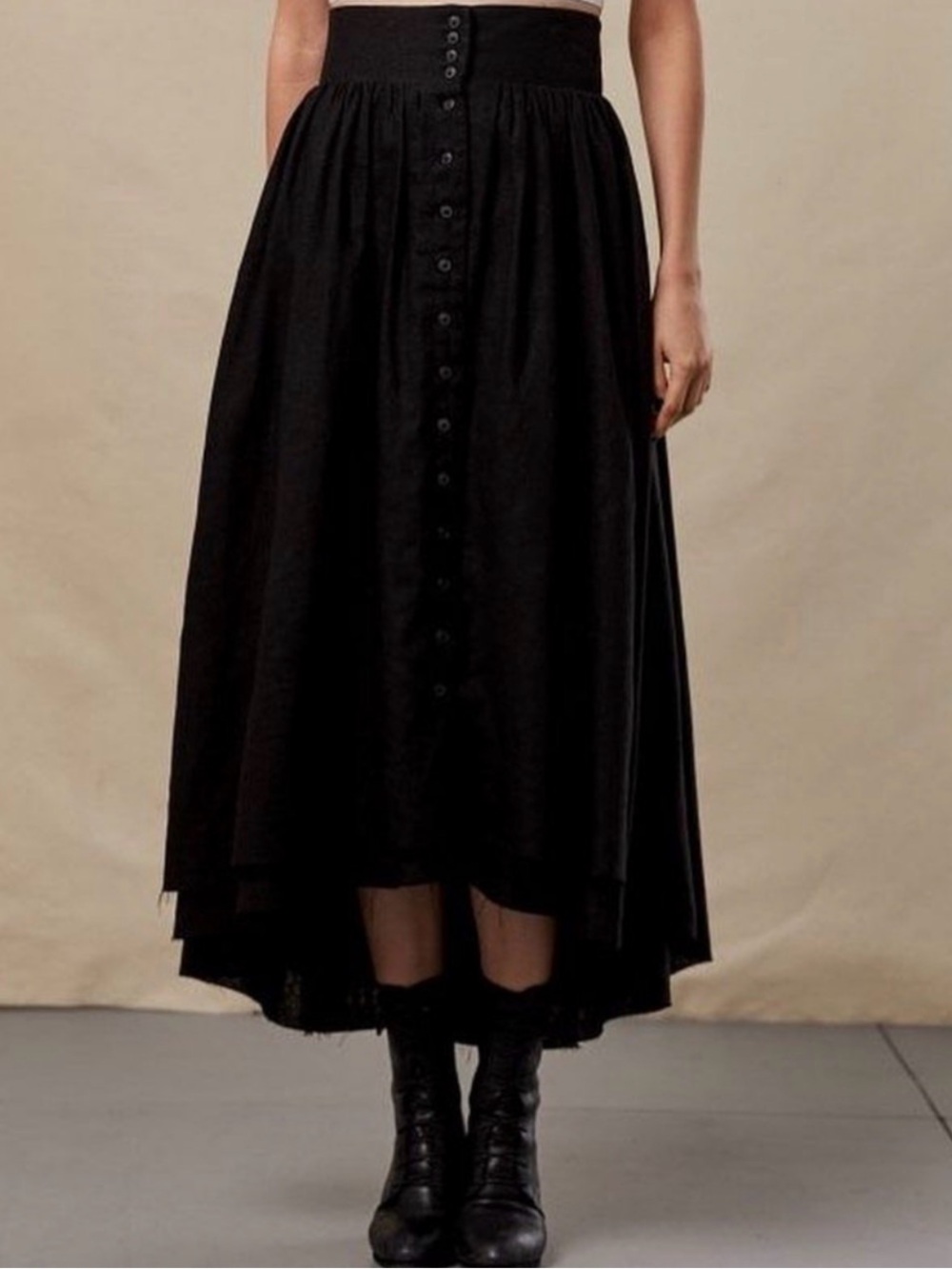 SOTBM Black Midi Skirt